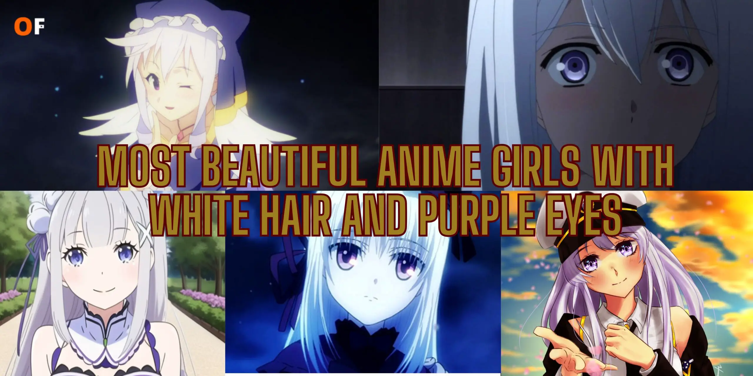 Download Two Anime Characters With White Hair And Purple Eyes