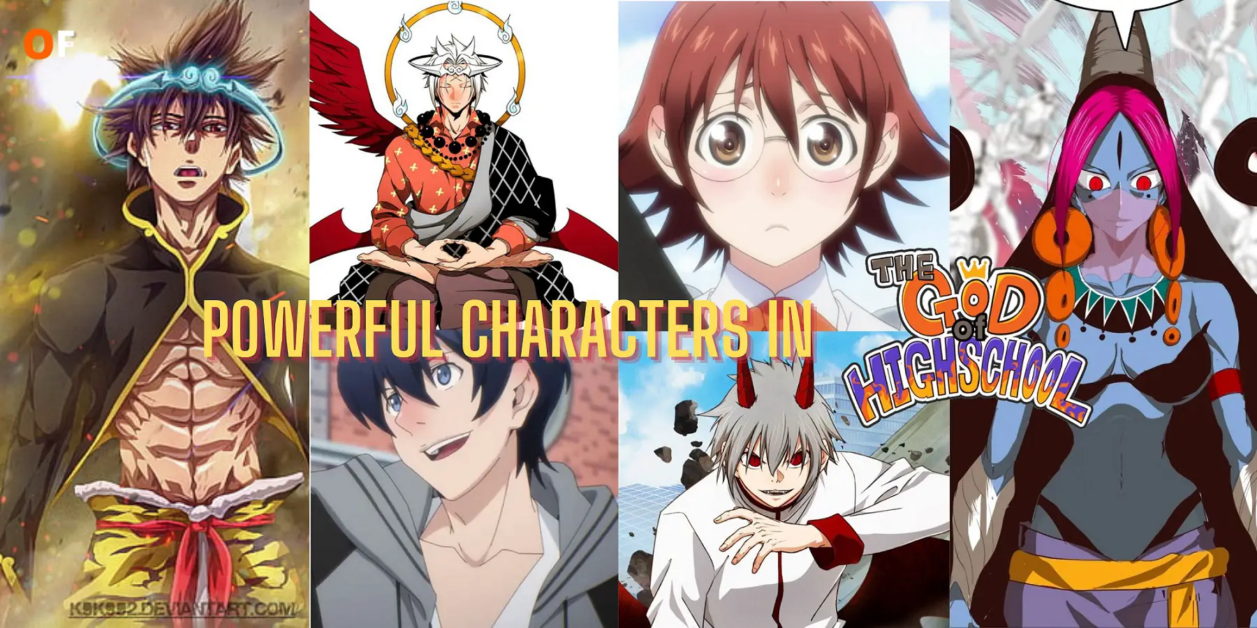 My Top 10 Favorite God of High School Characters 
